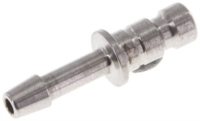 Kupplungsstecker (NW2,7) 3mm Schlauch, 1.4404