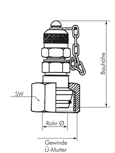 Messanschluss M16x1,5 - 15 L-Dichtkegel