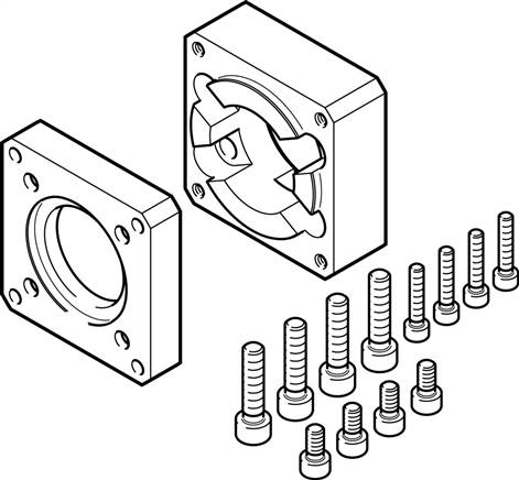 FESTO EAMF-A-38D-60G/H (1190015) Motorflansch