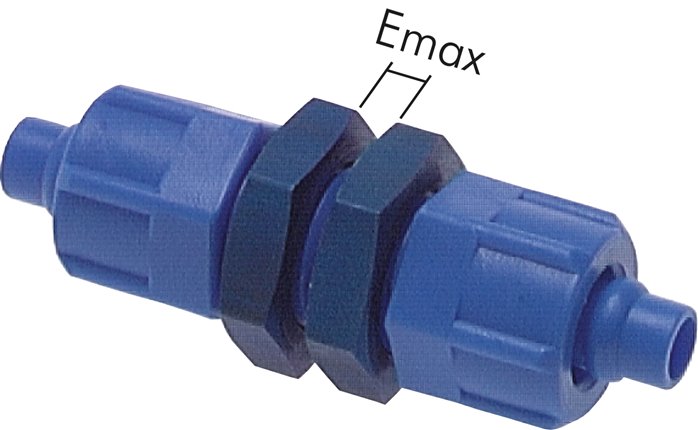 Schott-Verschraubung 6x4 - 6x4mm, Kunststoff (POM)