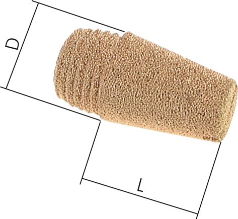 Schalldämpfer G 1/4", Sinterbronfze