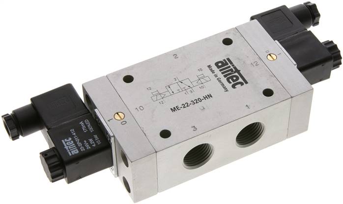 3/2-Wege Magnetimpulsventil mit Fremdluftanschluss, G 1/2" (Pilot G 1/8") 115V