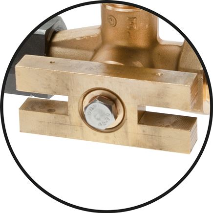 Manometer-Absperrventil G 1/2" Drehbare Muffe - Zapfen mit Schaft für Messgeräte, Prüfanschluss 	60 x 25 x 10, Edelstahl