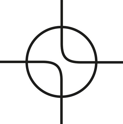 4-Wege Kugelhahn, PFA, G 1/4", PN 10, Doppelwinkelbohrung