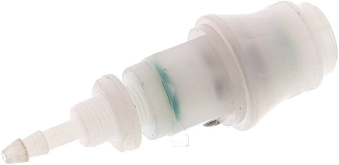 Schott-Schnellkupplung (NW5) 4mm Schlauch, PVDF