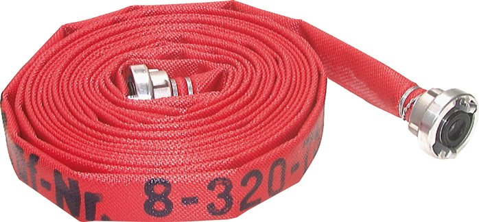 Feuerlöschschlauch DIN 14811, DN42-52-C, rot, Klasse 2, 5mtr