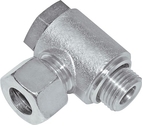 Winkel-Schwenkverschraubung G 1/2"-15 L (M22x1,5), Stahl verzinkt