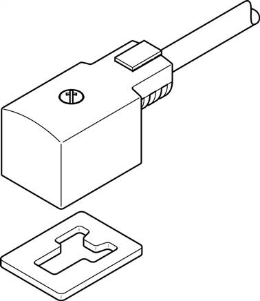 FESTO KMV-1-24-10-LED (193456) Steckdosenleitung