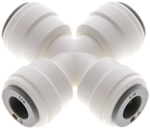 Kreuz-Steckanschluss 1/4" (6,35 mm), IQS-LE (EPDM-Dichtung)