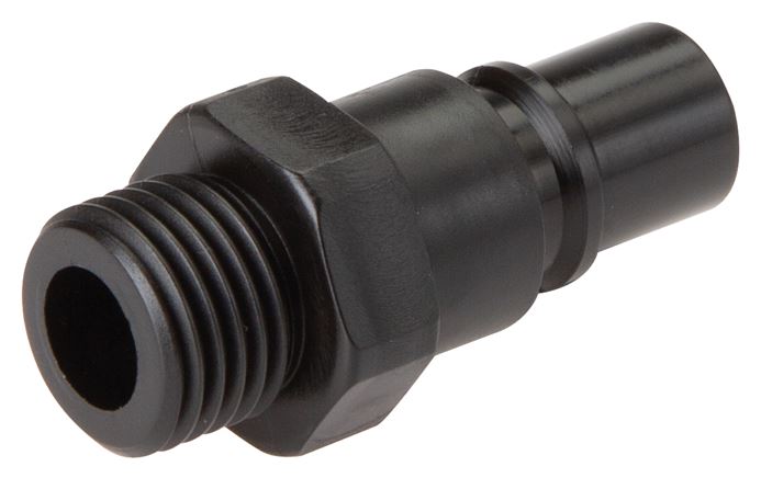 Kupplungsstecker (NW7,2) G 1/4", POM absperrend (AG)