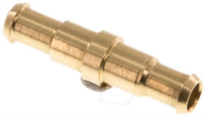 Gerader Steckanschluss 4mm-4mm innen, Messing