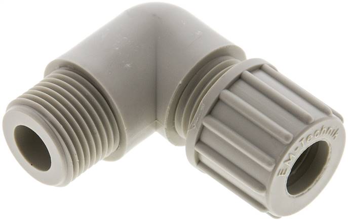 Winkel-Verschraubung G 3/8"-10x8mm, Polypropylen