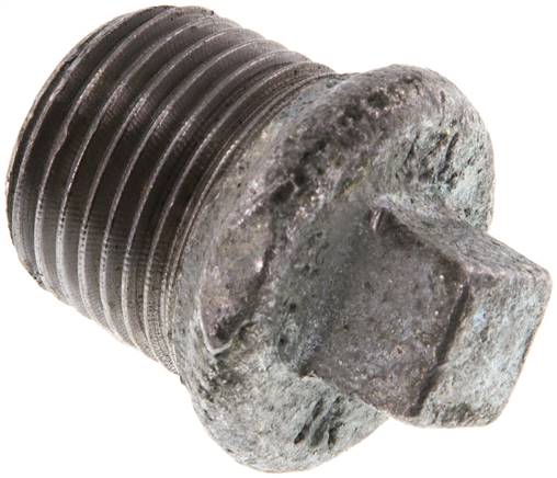 Verschlussstopfen Außenvkt. R 1/2", Temperguss verzinkt