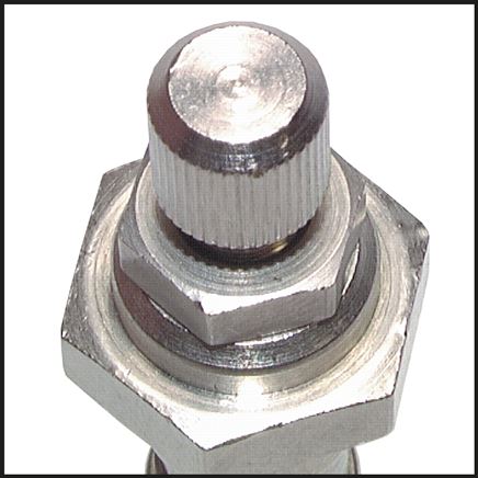 Drosselrückschlagventil G 1/4"-10 x 8mm, abluftregelnd (B), Messing, Rändelschraube und Kontermutter