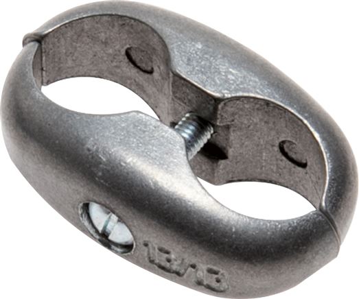 Doppelschlauchklemme für Gas-/ Sauerstoffschlauch 16mm, Metall