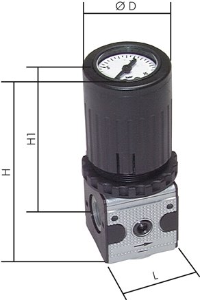 MULTIFIX Manometerregler, G 3/8", 0,5 - 10bar, Multifix 1
