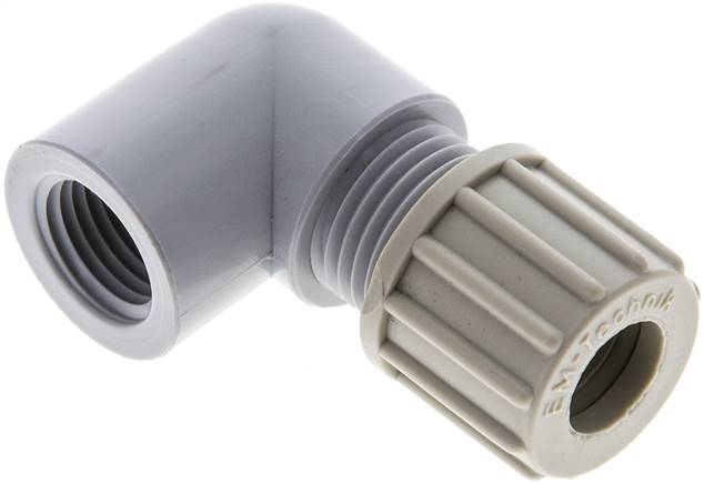 Winkel-Aufschraubverschraubung G 1/4"-10x8mm, PA