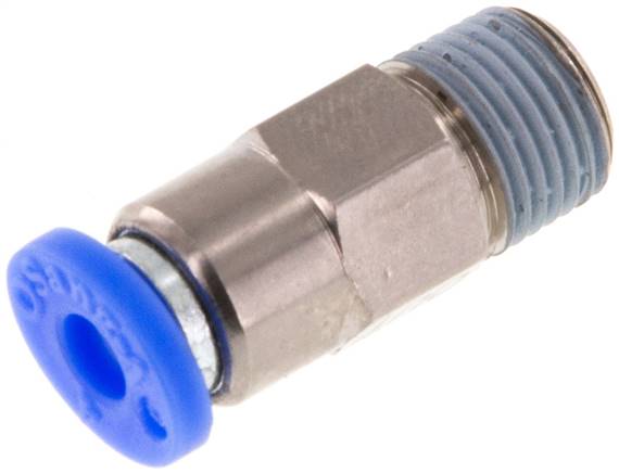 Rückschlagventil R 1/8"-4mm, Durchfluss vom Schlauch zum Gewinde, IQS-Standard