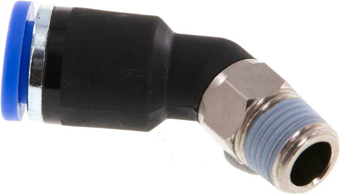 45°-Steckanschluss R 1/8"-8mm, IQS-Standard