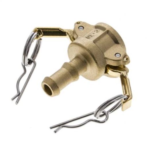Raccordo Kamlock (C) Tubo flessibile da 13 (1/2") mm, ottone