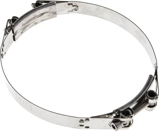 Gelenkbolzenschelle 2-teilig, 157 - 171 mm, 1.4301 (W4)