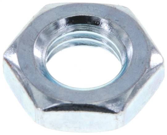 Sechskant-Gegenmutter M 10x1,25, Stahl verzinkt