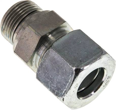 Gerade Schneidringverschr. G 3/4"-20 S (M30x2), Stahl verzinkt, Dichtung FKM