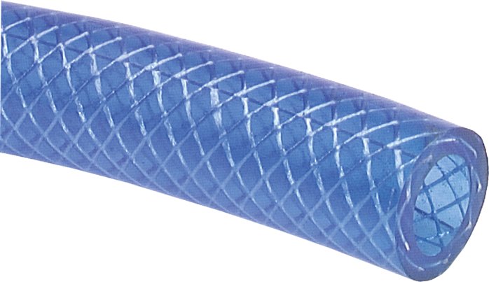 PVC-Gewebeschlauch 6x12,0mm, blau, Meterware