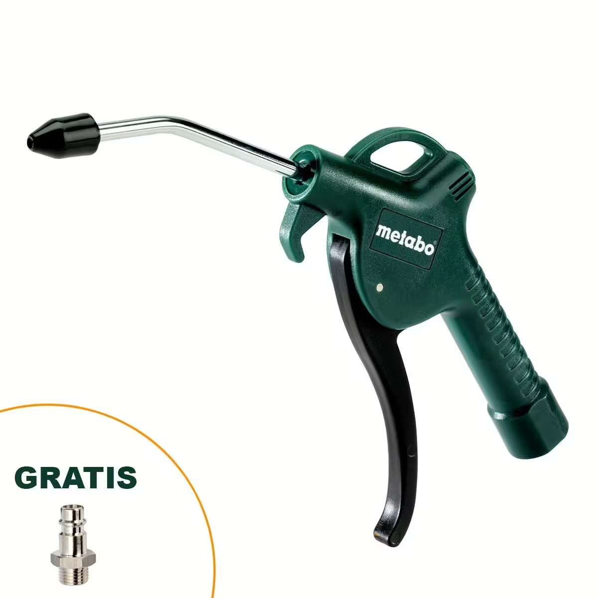 AKTION Set DF-Reifenfüller mit Gentilin Quik-Lok und 3er Adapter + Metabo Blaspistole BP 200 + Metabo Druckluftschlauch