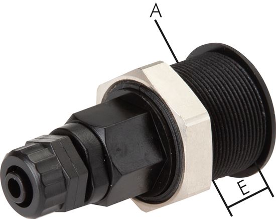 Abreiß-Schnellkupplung (NW5) 8x6mm Schlauch, POM