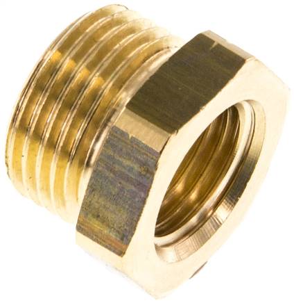 Reduziernippel G 3/8"(AG)-G 1/4"(IG), Messing
