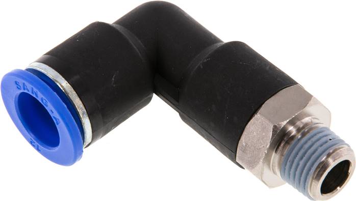 Winkel-Steckanschluss, lang R 1/4"-12mm, IQS-Standard, langer Körper
