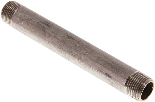 Rohrdoppelnippel R 3/8"-120mm, 1.4571