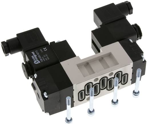 ISO-Ventil (Größe 1), 5/3-Wege, Mittelstellung entlüftet, 24 V=