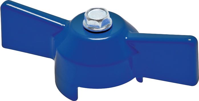 Kombigriff-blau, Größe 2, Knebel (Aluminium lackiert)