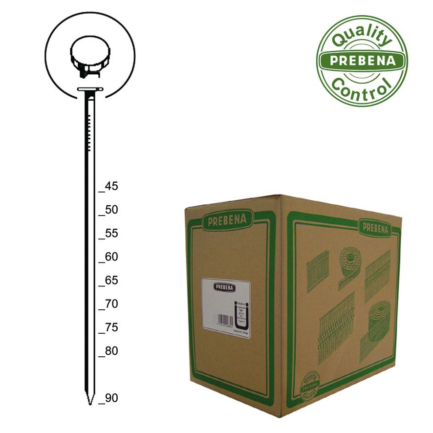 Prebena Coilnägel CNW31/80BK Glattschaft