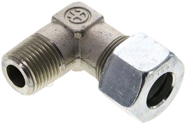 Winkel-Schneidringverschraub. NPT 1/2"-16 S (M24x1,5), Stahl verzinkt