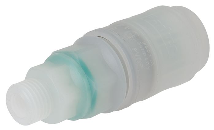 Schnellkupplung (NW7,2) G 1/4", PVDF (AG)