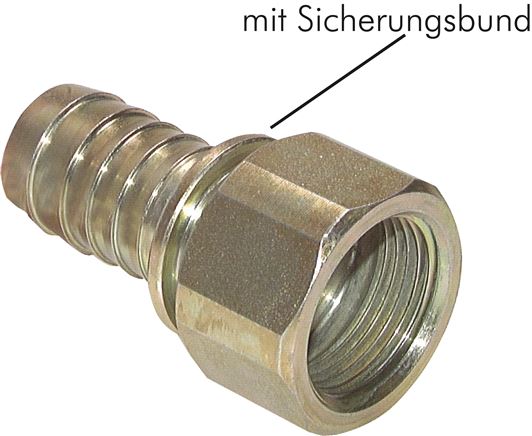 Aufschraub-Schlauchtülle,Sicherungsbund G 1"-19 (3/4")mm