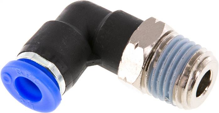 Winkel-Steckanschluss NPT 1/4"-1/4" (6,35 mm), IQS-Inch