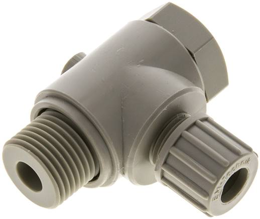 Winkel-Verschraubung G 1/2"-10x8mm, Polypropylen, Hohlschraube