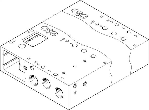 FESTO VABM-L1-14G-G14-16-GR (573497) Anschlussleiste