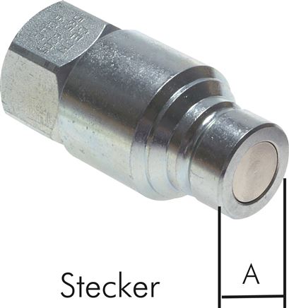 CEJN-Flat-Face-Kupplung ISO 16028, Stecker Baugr.2, G 3/8"