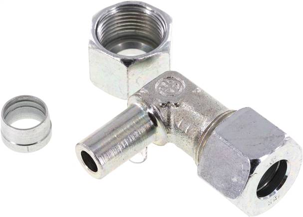 Einstellb. Winkel-Schneidringverschr. 12 S (M20x1,5), Stahl verzinkt