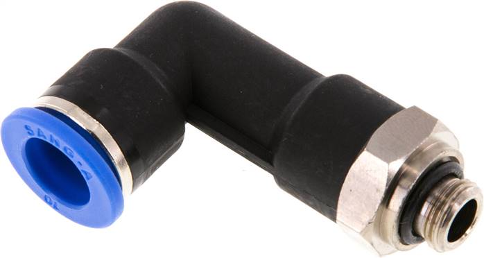 Winkel-Steckanschluss, lang G 1/8"-10mm, IQS-Standard, langer Körper
