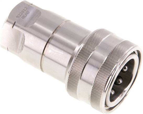Hydraulikkupplung ISO 7241-1B, Muffe, NPT 1/2"(IG),Edelstahl