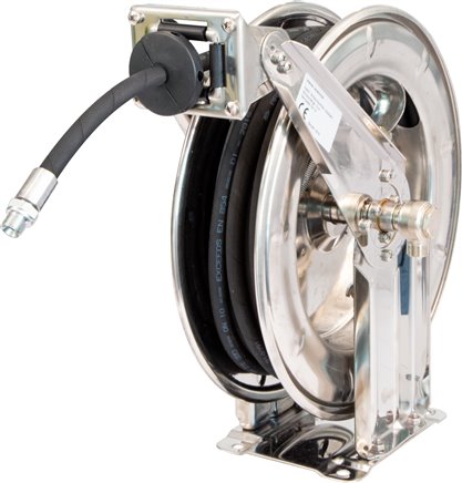 Autom. Schlauchaufroller 12 mtr. 10mm Schlauch,1.4301