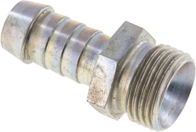 Schlauchnippel M 18x1,5 AG, 11 - 12mm, Stahl verzinkt