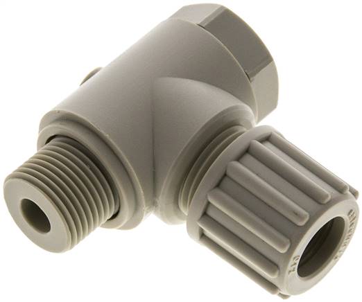 Winkel-Verschraubung G 3/8"-12x10mm, Polypropylen, Hohlschraube