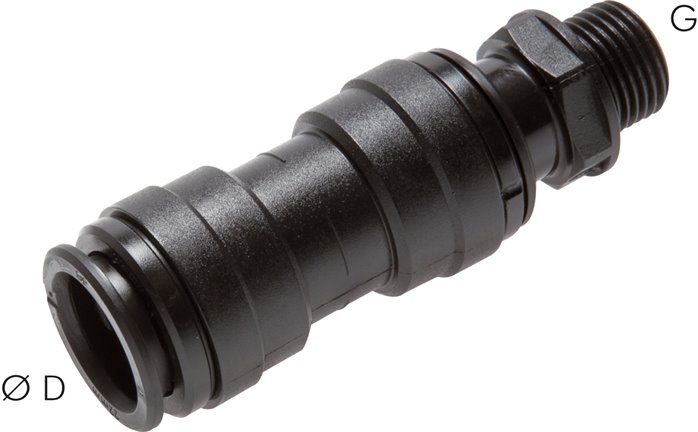 Gerader Steckanschluss G 3/4"-28mm, IQS-Big